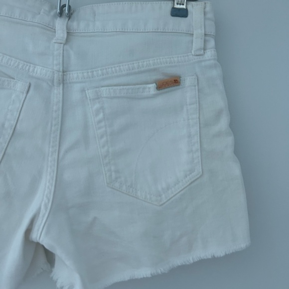 Joe’s Jeans The Ozzie Mid Rise Cutoff Denim Shorts in White Size 25 - Picture 8 of 11
